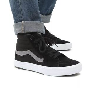 Vans Men's Black and Gray High-Top Sneakers Vans BMX Sk8-Hi